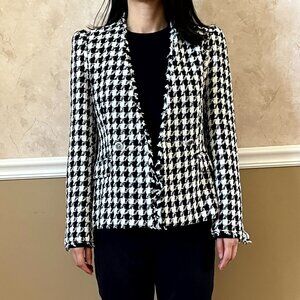 Zara Tweed houndstooth Jacket Size XS